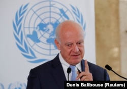 The UN's Syria envoy, Staffan de Mistura: "There are indeed many more babies than there are terrorists in Idlib."