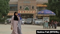 Площадь в Кашгаре на юге Синьцзяна. Иллюстративное фото.