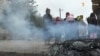 Мешканці села Саливонки палять шини на знак незгоди з результатами виборів