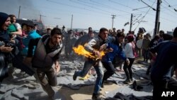 Idomeni, Grčka, 22. marta 2016