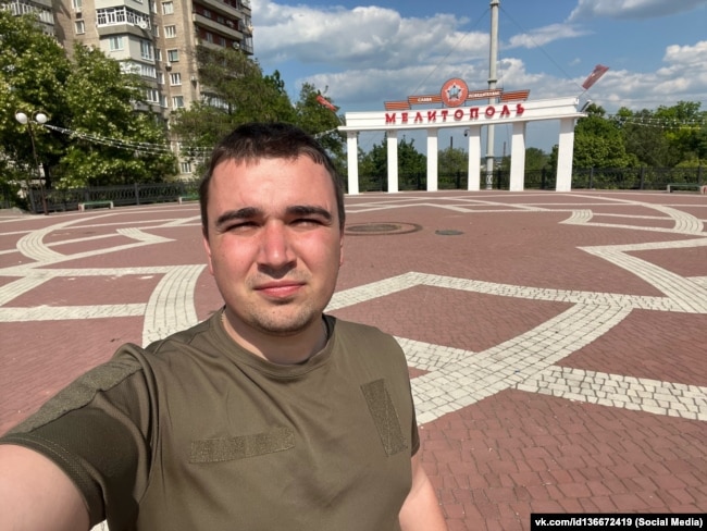 Військовий кореспондент РФ із Криму Олександр Федорчак у Мелітополі