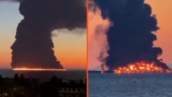 Oil Tanker Hit By Naval Drones Near Sochi, Sparking Massive Fire On Black Sea
