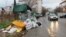 Bosnia and Herzegovina -- Streets of Mostar filled with garbage due to blockage of Uborak landfill, December 9, 2019.