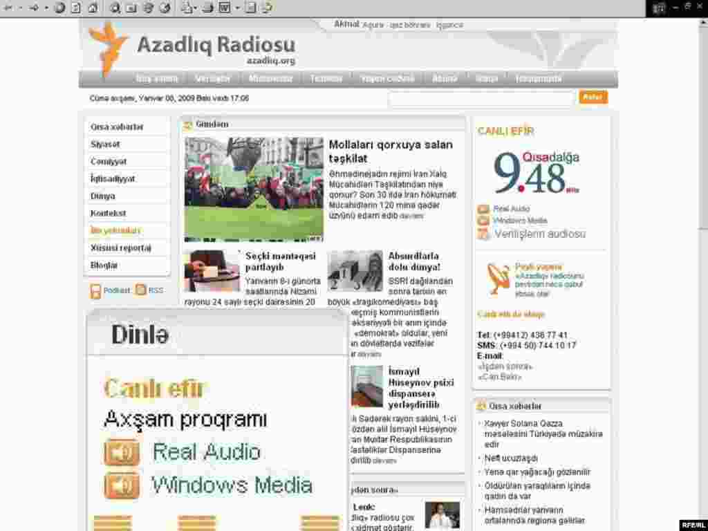 «Azadlıq» radiosunu internetdə necə dinləməli #9