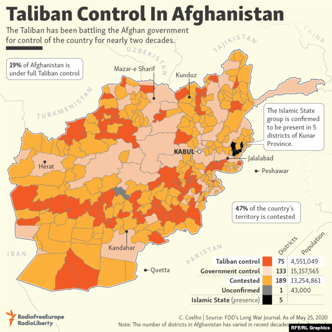 Талибан в Афганистане / Источник: RFE/RL