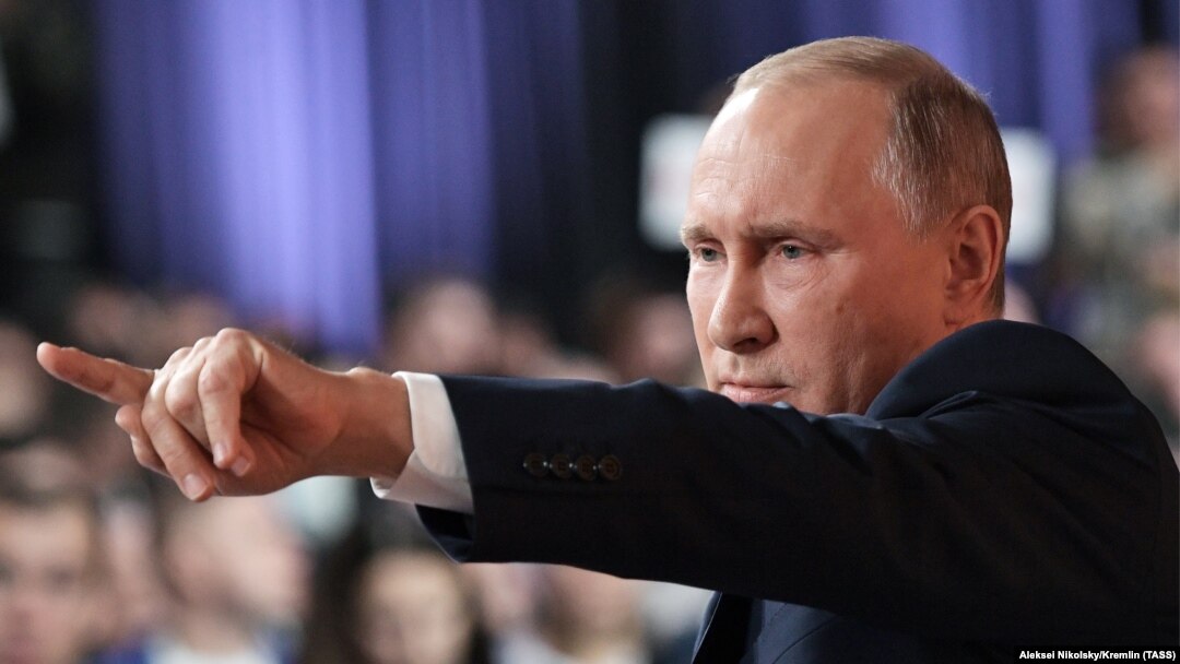 Владимир Путин на ежегодной пресс-конференции 14 декабря 2017 года