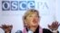 OSCE monitoring head Walburga Habsburg Douglas said the October 28 elections marked a democratic reversal in Ukraine.