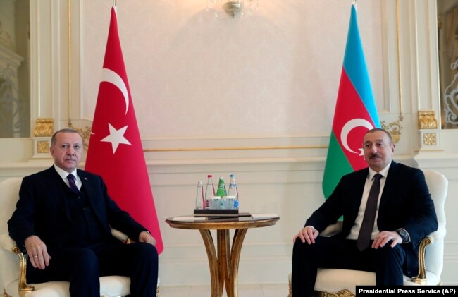 Встреча Реджепа Эрдогана и Ильхама Алиева в Баку, 25 февраля 2020 года