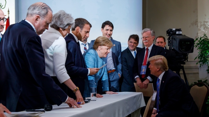ټرمپ وايي د«G7» هېوادونو وروستۍ ګډه اعلامیه نه تائیدوي