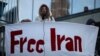 Акция в поддержку иранских демонстрантов в Швеции