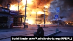 Kyiv's Lukyanivskiy metro station was among dozens of location around the region hit by Russian drones and missiles.