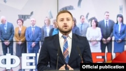 Архивска фотографија - Портпаролот на ВМРО-ДПМНЕ Димче Арсовски