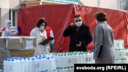 Польскі гуманітарны груз у Горадні, ілюстрацыйнае фота