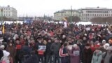 Марш памяти Немцова в Санкт-Петербурге 