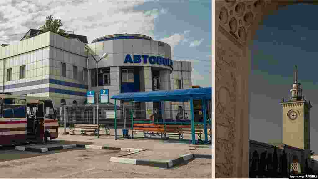 На автовокзалі оновили фасад, а ще з минулого року оточили його територію &laquo;зоною безпеки&raquo;.&nbsp;Годинник на вежі залізничного вокзалу, як і раніше, справно працює