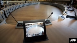 Sala za sastanke u sjedištu Evropske komisije u Briselu, arhivska fotografija