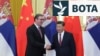 Presidenti serb, Aleksandar Vuçiq, gjatë takimit me udhëheqësin kinez, Xi Jinping, në Pekin në shtator të vitit 2018. 