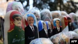 Matrioșca într-un magazin la Chișinău...