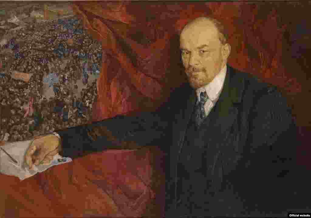 Isaak Brodsky, V.I.Lenin și demonstrația, 1919