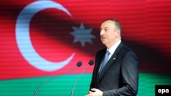 Italy -- Azerbaijan's President Ilham Aliyev at Azerbaijan National Day at Expo Milano 2015 in Milan, July 9, 2015