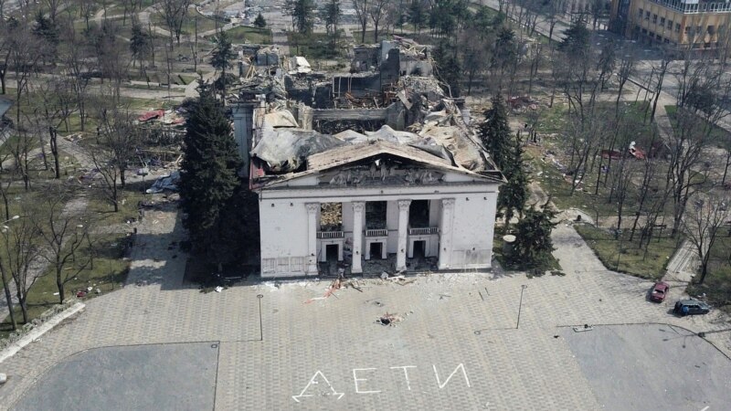 Heavy Fighting In East As Russians Demolish Famed Mariupol Theater, Ukraine Says