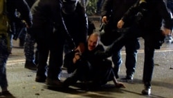 Georgian Police Kick And Slap Protesters In Tbilisi