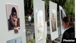 -- Exhibition against smoking. 13May, 2011