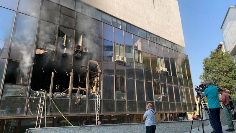 Пожар во зградата на Инспекторатот за животна средина и СЕП