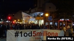 Sa protesta u Užicu