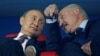 Владимир Путин и Александр Лукашенко на церемонии закрытия Европейских игр 2019 года. Стадион «Динамо», Минск, Беларусь, 30 июня 2019 года.