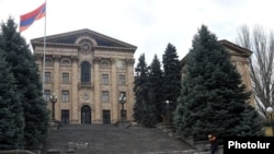 Armenia - The parliament building in Yerevan, 3Mar2015.