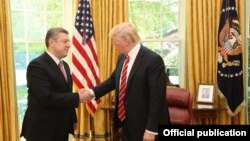 Президент США Дональд Трамп принял в Белом доме премьер-министра Грузии Георгия Квирикашвили