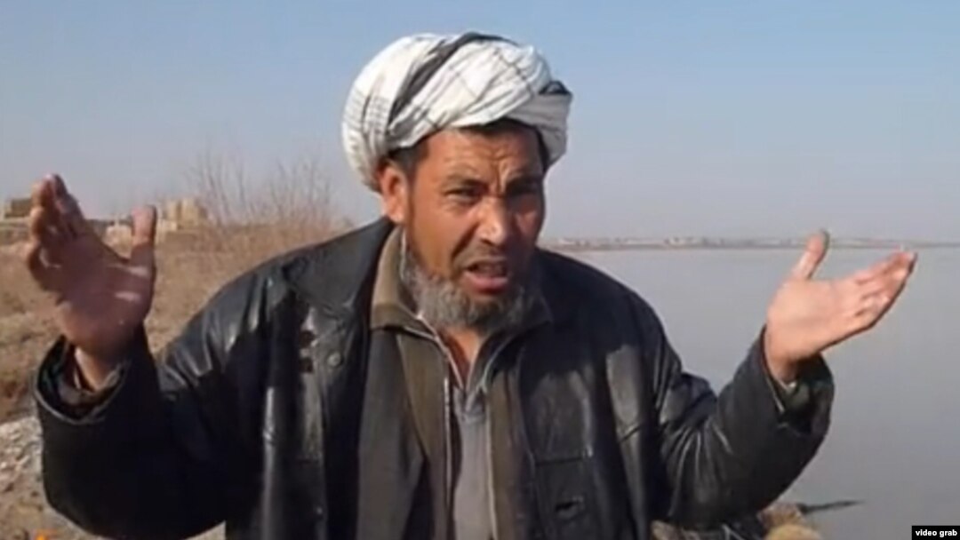 The seemingly inexorable southern advance of the Amu-Darya river has caused all sorts of problems for Afghan villagers like Ghulam Rasool. (screen grab)