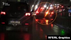 З Банкової автомобілі рушили до італійського ресторану на столичному Печерську