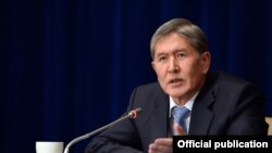 Президент Кыргызстана Алмазбек Атамбаев. 
