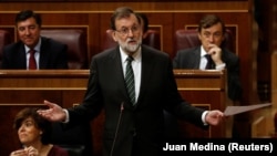 Իսպանիայի վարչապետ Մարիանո Ռախոյը խորհրդարանում, Մադրիդ, 18-ը հոկտեմբերի, 2017թ. 
