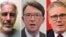 Jeffrey Epstein (stânga), deputatul laburist britanic și fost ambasador al Marii Britanii în SUA, Peter Mandelson (centru) și prim-ministrul britanic Keir Starmer (dreapta) - colaj