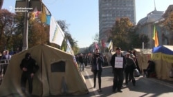 Protesters Remain Camped Outside Ukrainian Parliament