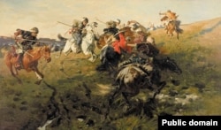 Юзеф Брандт, «Битва казаков с татарами»