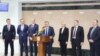 Premierul Ion Chicu și restul delegației, la întoarcerea dintr-o vizită de o zi la Moscova. Chișinău, 20 noiembrie 2019