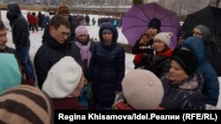 Акция протеста в Осиново. 7 апреля