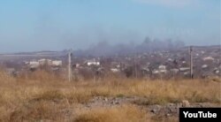 Bombardarea satului Talakovka de lângă Mariupol.