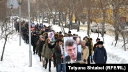 Марш памяти Бориса Немцова, Новосибирск 26 февраля 2017