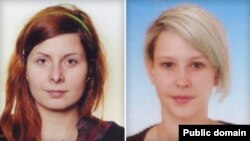 Hana Humpalova (left) and Antonie Chrastecka in undated file photos