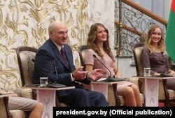 Алясандар Лукашэнка на сустрэчы з актывістамі БРСМ, 29 кастрычніка 2018