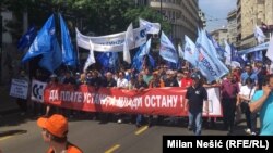 Protest radnika u Beogradu, Prvi maj 2018. godine 