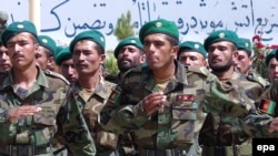 Afghan Army soldiers during a graduation ceremony in Kabul earlier this year