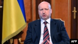 Ushtruesi i detyrës së presidentit të Ukrainës, Oleksandr Turchynov. 