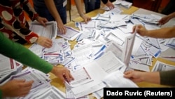 Numărarea voturilor la Zenica, 12 octombrie 2014 