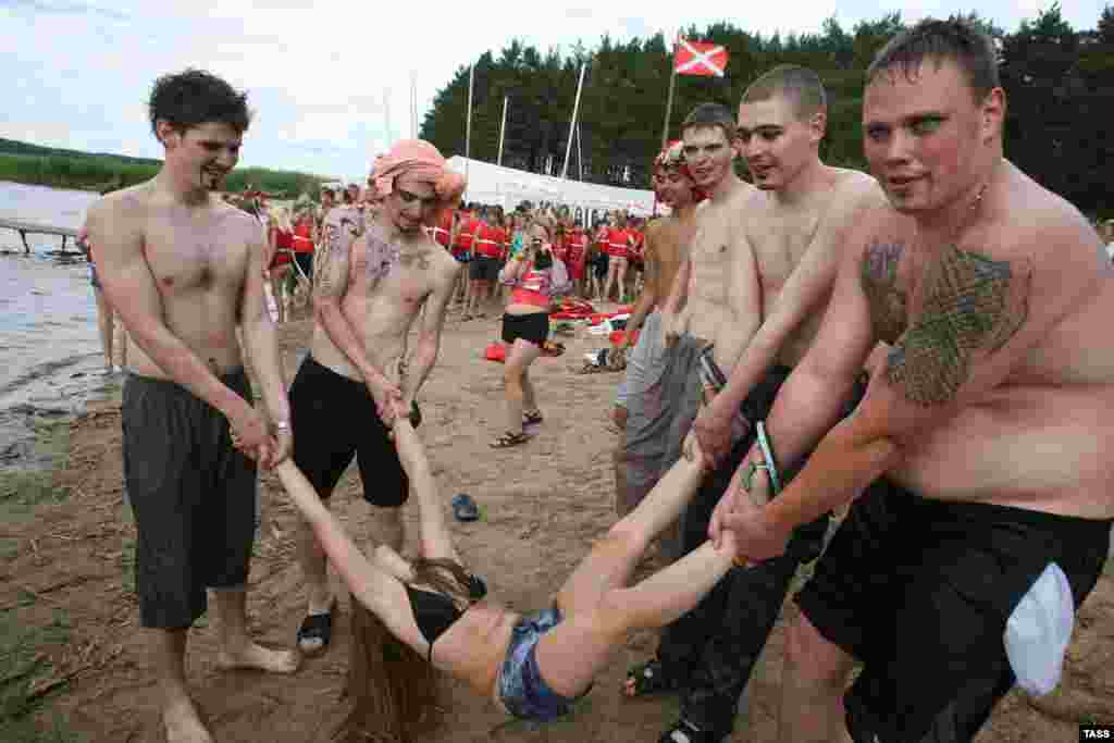 Political Camp - There is much work to be done, but there is also time for play.